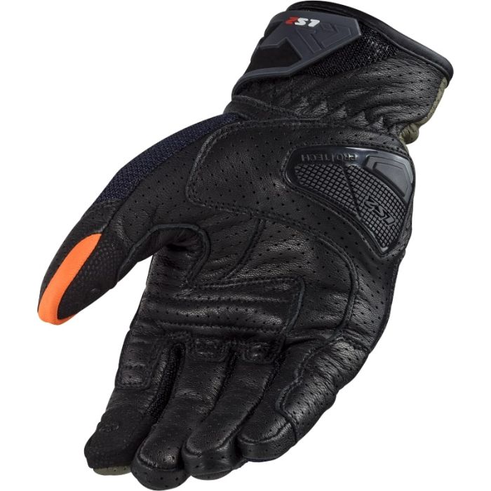 Моторукавички LS2 Air Raptor Man Gloves Green Blue Hi-Vis Orange
