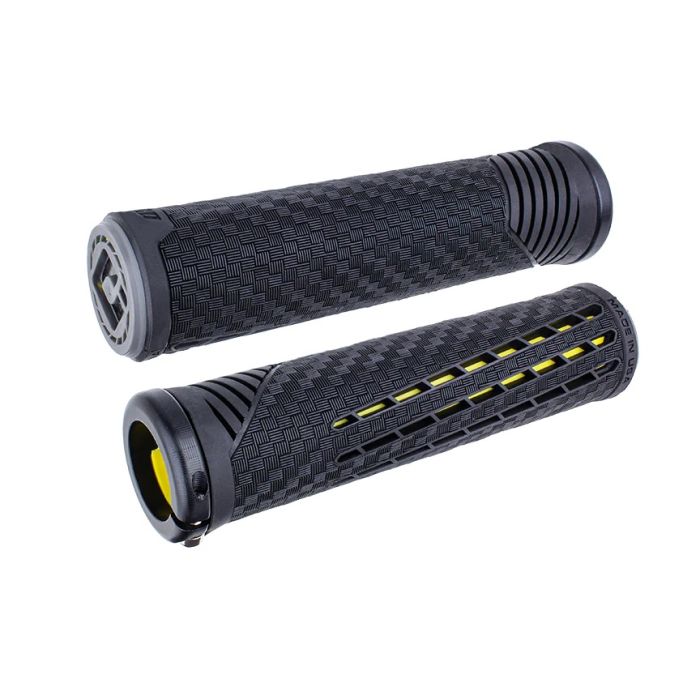 Гріпси ODI CF Grip v2.1 Lock-On Black/Yellow