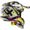Мотошолом LS2 MX470 Subverter Triplex Black Pink Yellow