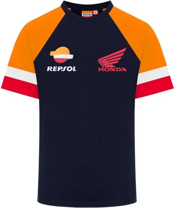 Футболка Repsol Racing Coloured Sleeves T-Shirt Blue