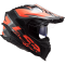 Мотошолом LS2 MX701 Explorer Alter Matt Black Fluo Orange