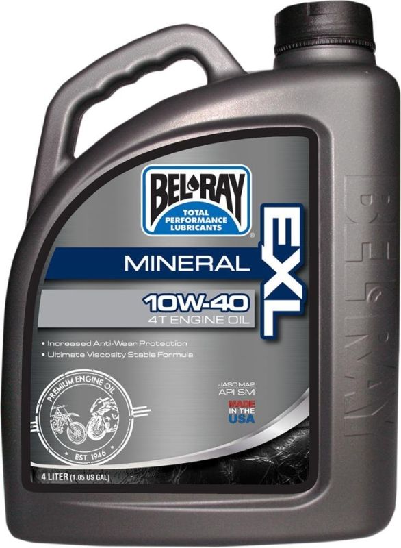 Масло Моторне Bel-ray Exl Mineral 4t Engine Oil 4л