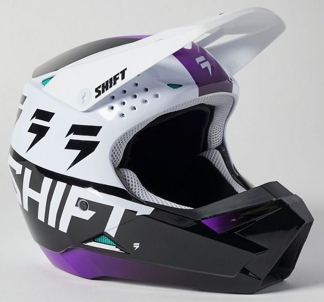 Мотошолом Shift White Label Uv Helmet White