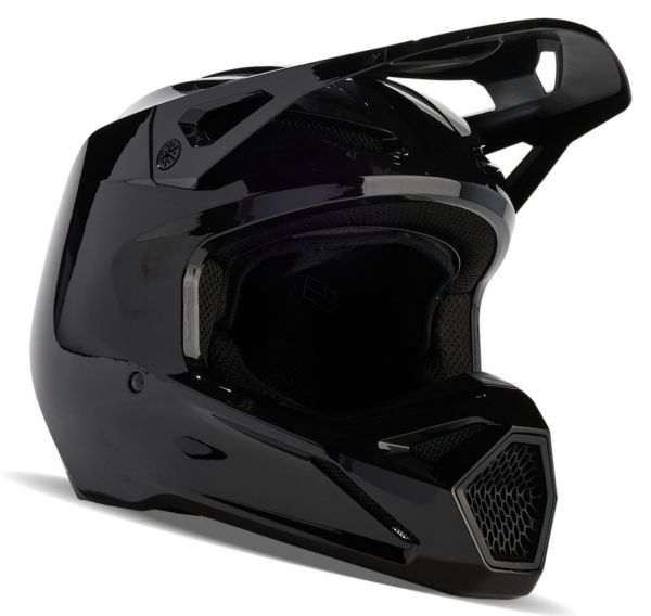 Мотошолом Fox V1 Solid Helmet Black