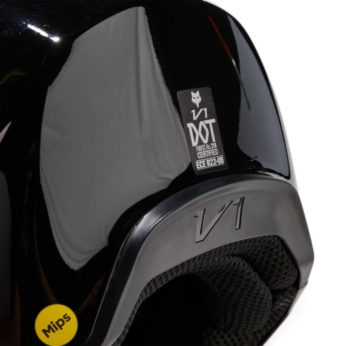 Мотошолом Fox V1 Solid Helmet Black