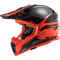 Мотошолом LS2 MX437 Fast Evo Roar Matt Black Red