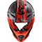 Мотошолом LS2 MX437 Fast Evo Roar Matt Black Red