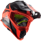 Мотошолом LS2 MX437 Fast Evo Roar Matt Black Red
