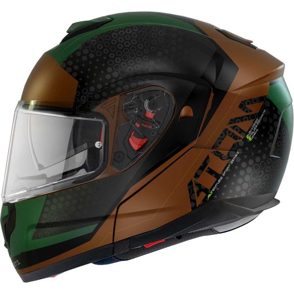 Мотошолом MT ATOM SV Adventure B6 Matt Green
