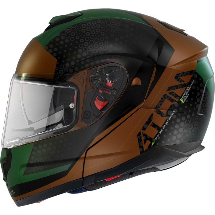 Мотошолом MT ATOM SV Adventure B6 Matt Green
