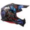 Мотошолом LS2 MX708 Fast 2 Zombie 2 Black Red Blue
