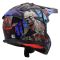 Мотошолом LS2 MX708 Fast 2 Zombie 2 Black Red Blue