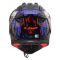 Мотошолом LS2 MX708 Fast 2 Zombie 2 Black Red Blue