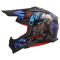 Мотошолом LS2 MX708 Fast 2 Zombie 2 Black Red Blue