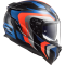 Мотошолом LS2 FF327 Challenger Galactic Blue Fluo Orange