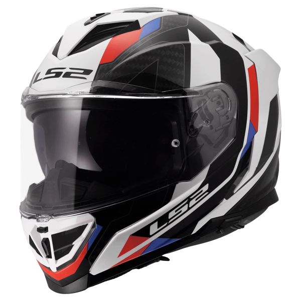 Мотошолом LS2 FF818 Storm 3 Sporty White Blue Red