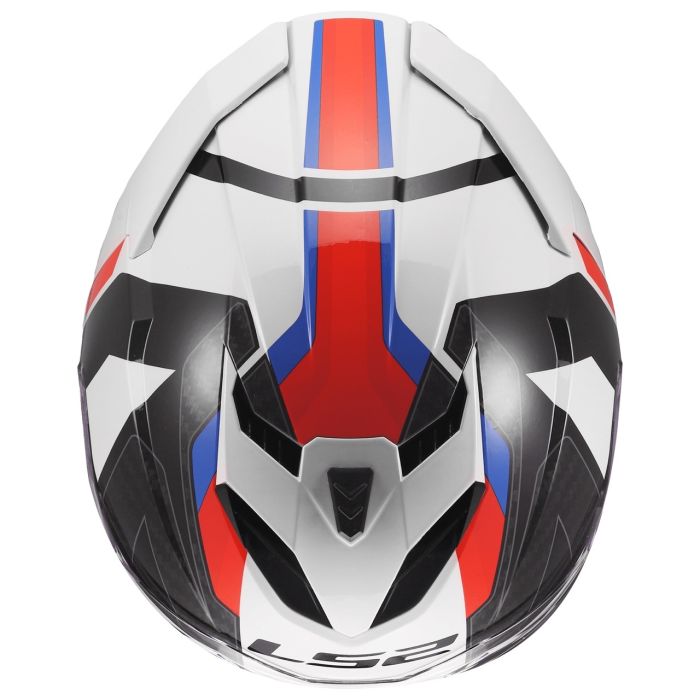 Мотошолом LS2 FF818 Storm 3 Sporty White Blue Red