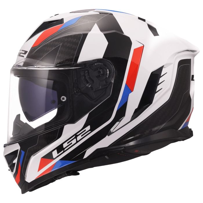 Мотошолом LS2 FF818 Storm 3 Sporty White Blue Red