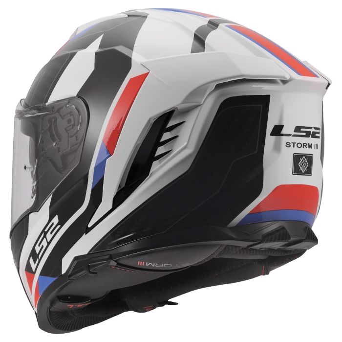Мотошолом LS2 FF818 Storm 3 Sporty White Blue Red