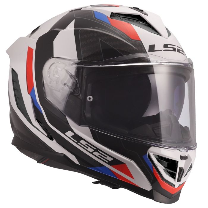 Мотошолом LS2 FF818 Storm 3 Sporty White Blue Red