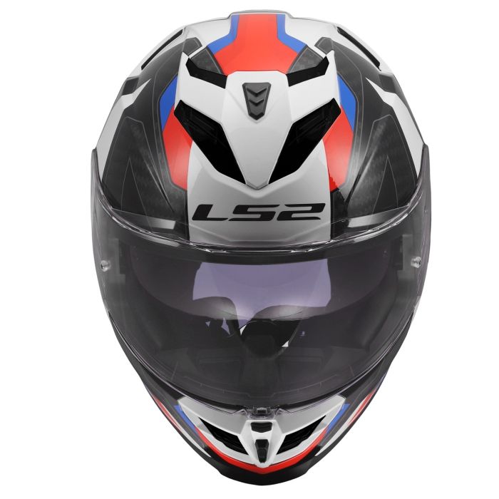 Мотошолом LS2 FF818 Storm 3 Sporty White Blue Red
