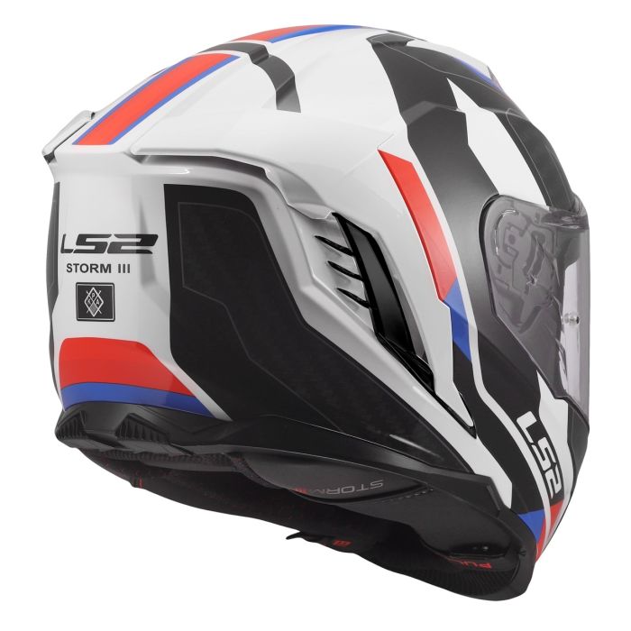 Мотошолом LS2 FF818 Storm 3 Sporty White Blue Red