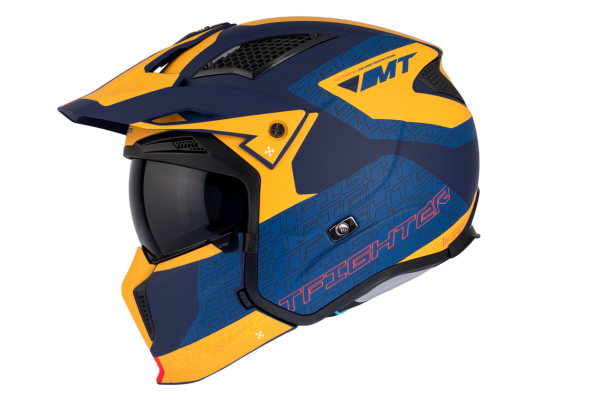 Мотошолом MT Streetfighter SV S Totem C3 Matt Yellow ECE2206