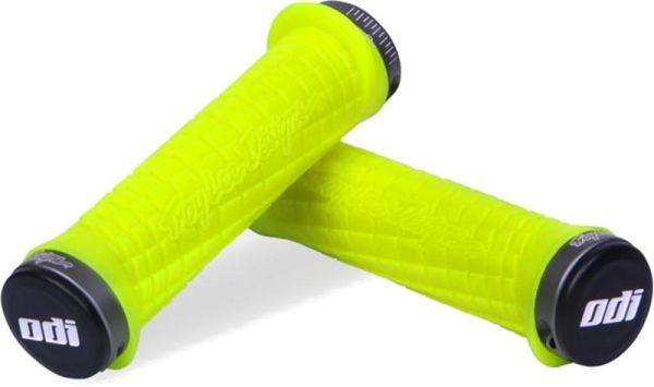 Гріпси ODI Troy Lee Designs Signature MTB Lock-On Bonus Pack Yellow w/Graphite Clamps