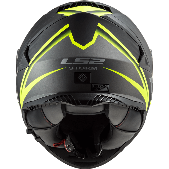 Мотошолом LS2 FF800 Storm Nerve Matt Black Hi-Vis Yellow