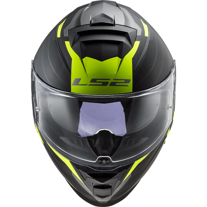 Мотошолом LS2 FF800 Storm Nerve Matt Black Hi-Vis Yellow