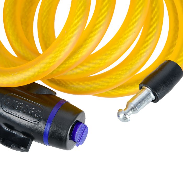 Трос протиугінний Oxford Cable Lock 12mm x 1800mm Gold