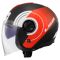 Мотошолом відкритий LS2 OF620 Classy Disko Matt Black Red White
