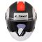 Мотошолом відкритий LS2 OF620 Classy Disko Matt Black Red White