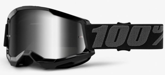 Окуляри 100% Strata 2 Goggle Black - Mirror Silver Lens