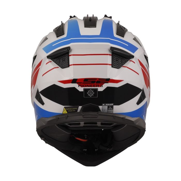 Мотошолом LS2 MX702 Pioneer 2 Namib White Blue Red