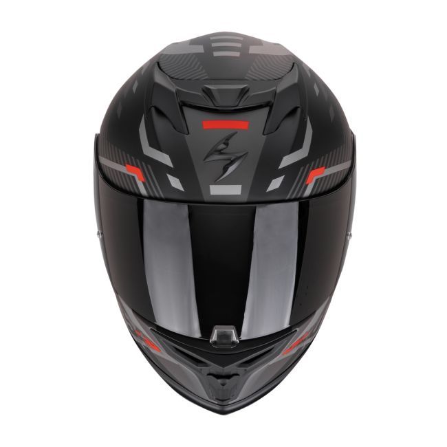 Шолом SCORPION EXO-520 EVO AIR RANKA matt black/silver/red