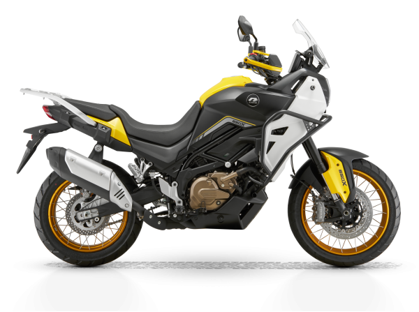 Мотоцикл QJMOTOR SVT650X BLACK/WHITE/GOLDEN