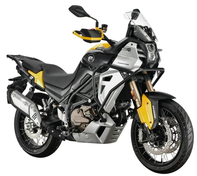 Мотоцикл QJMOTOR SVT650X BLACK/WHITE/GOLDEN