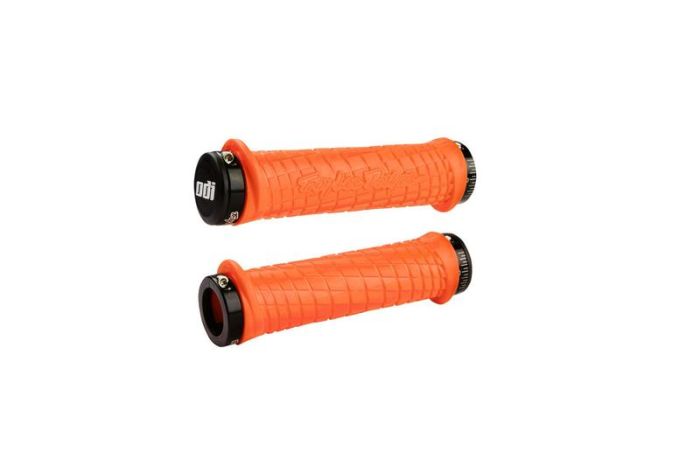 Гріпси ODI Troy Lee Designs Signature MTB Lock-On Bonus Pack Orange w/ Black Clamps