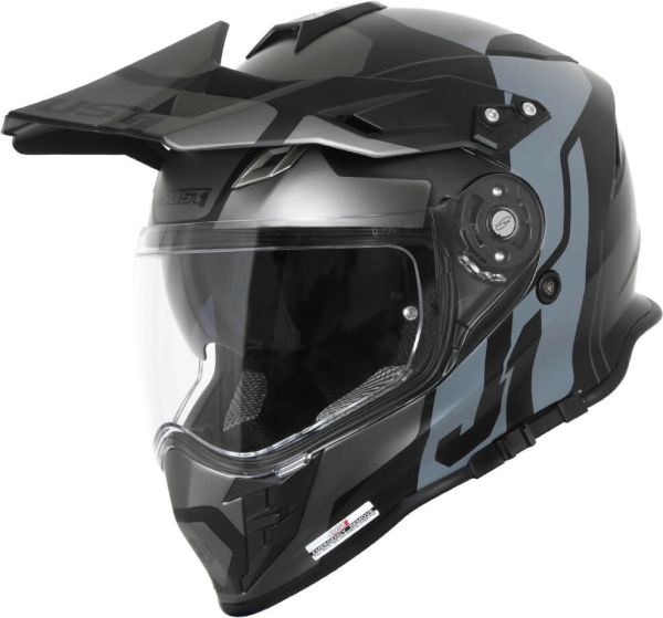 Мотошолом Just1 J34 Pro Tour Titanium/ Black