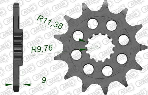 Зірка Afam 520 Sprocket - Suzuki