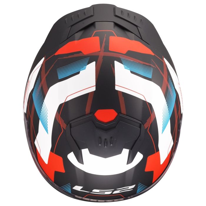 Мотошолом LS2 FF808 Stream 2 Mika White Blue Red