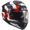 Мотошолом LS2 FF808 Stream 2 Mika White Blue Red