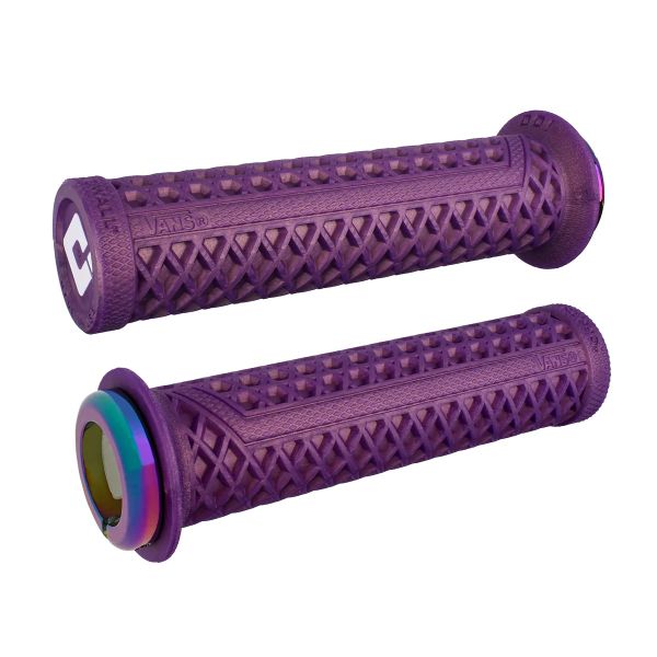 Гріпси ODI Vans v2.1 Lock-On MTB Closed End 135mm Iridescent Purple/Oil Slick
