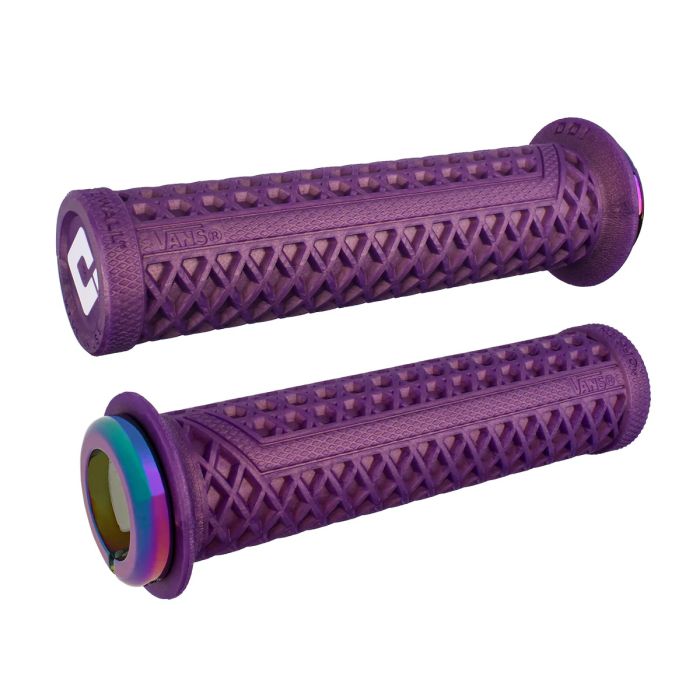 Гріпси ODI Vans v2.1 Lock-On MTB Closed End 135mm Iridescent Purple/Oil Slick