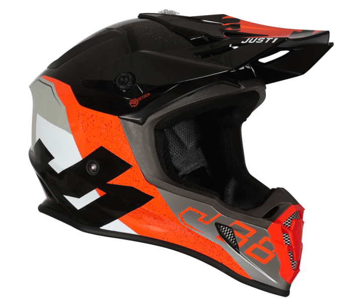 Мотошолом Just1 J38 Korner Orange Black