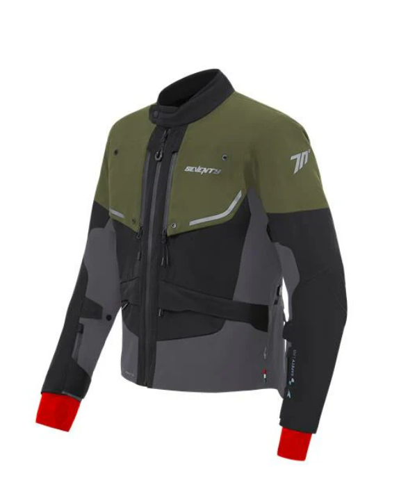 Мотокуртка Seventy JT45 EXPEDITION Millitary Green Black Grey