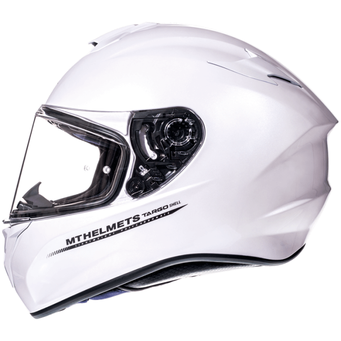 Мотошолом MT Targo Solid A0 Gloss White