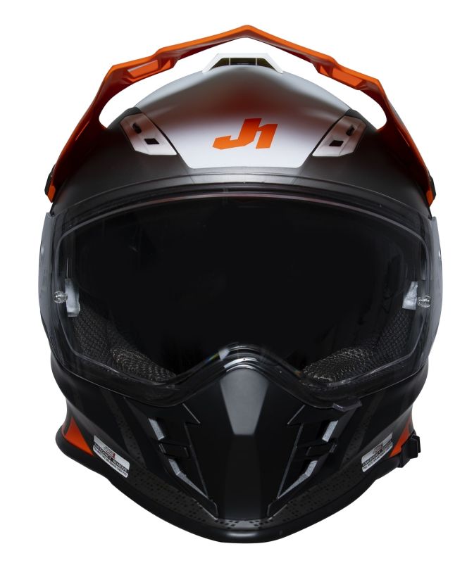 Мотошолом Just1 J34 Pro Outerspace Fluo Orange Black