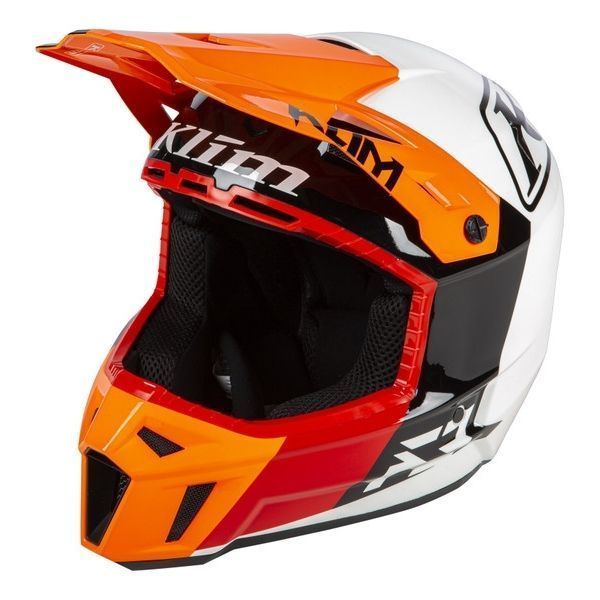 Мотошолом KLIM F3 ECE/DOT Prizm Orange Krush